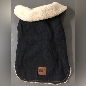 Gap Dog Denim Vest sherpa lined